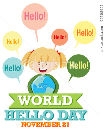 World hello day banner design World hello day banner design 99508991