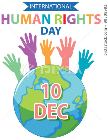 International Human Rights Day text for banner design 99508993