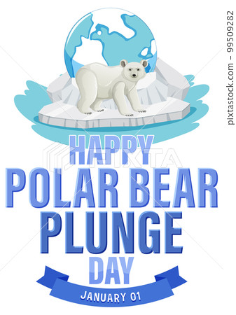 Polar Bear Plunge Day Banner Design 99509282