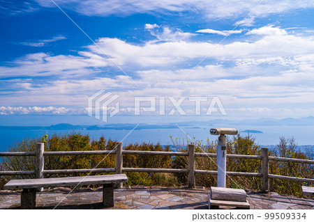 雲仙二田峠:第二展望台的絕景(熊本縣有明海島原市)「長崎縣雲仙二田峠」 雲仙二田峠:第二展望台的絕景(熊本縣有明海島原市)「長崎縣雲仙二田峠」 99509334