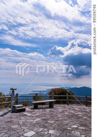 雲仙仁田隘口「第二展望台周邊」 長崎縣雲仙仁田隘口的風景，著名的旅遊勝地 99509748