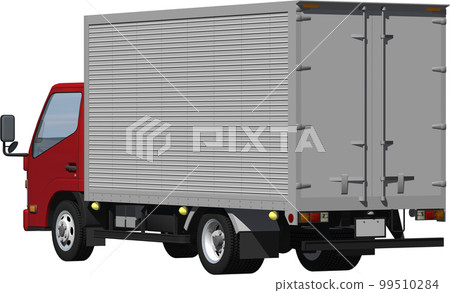 原始 2 噸小貨車貨車，長車身剪裁圖像插圖 99510284