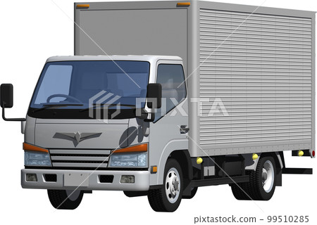 原始 2 噸小貨車貨車，長車身剪裁圖像插圖 99510285