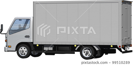 原始 2 噸小貨車貨車，長車身剪裁圖像插圖 99510289