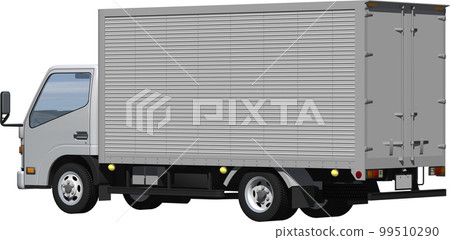 原始 2 噸小貨車貨車，長車身剪裁圖像插圖 99510290