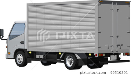原始 2 噸小貨車貨車，長車身剪裁圖像插圖 99510291