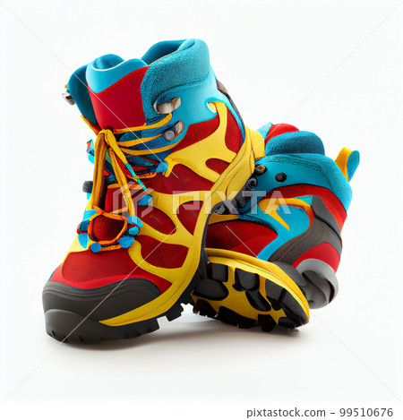 beautiful hiking person shoes in action beautiful hiking person shoes in action 99510676
