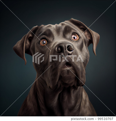 Cute funny shocked Italian cane corso Cute funny shocked Italian cane corso 99510707