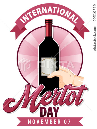 International Merlot Day Logo Design 99510739