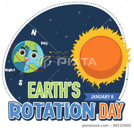 Earth Rotation Day Banner Design Earth Rotation Day Banner Design 99510900