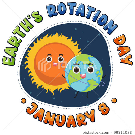 Earth Rotation Day Banner Design 99511088