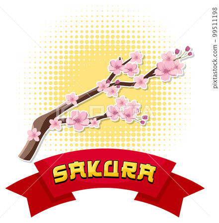 Sakura Japanese element nation tradition symbol 99511198
