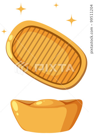 Traditional Chinese Gold Ingot Traditional Chinese Gold Ingot 99511204