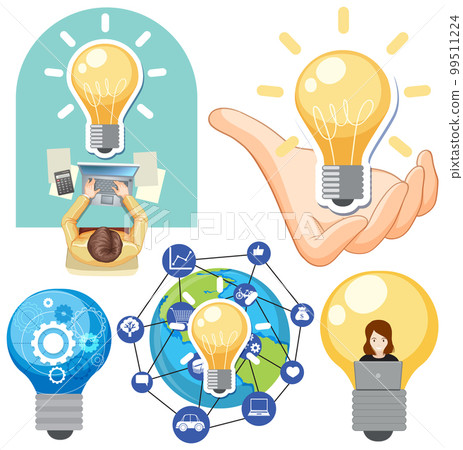 Light bulb in business concept Light bulb in business concept 99511224