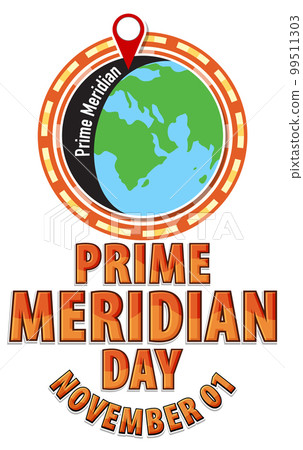 Prime Meridian Day Logo Concept 99511303