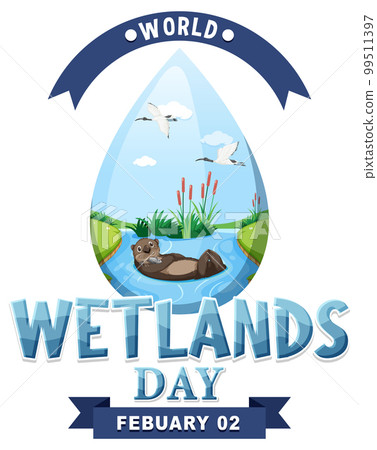 World wetlands day on February icon World wetlands day on February icon 99511397
