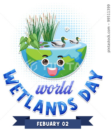 World wetlands day on February icon World wetlands day on February icon 99511399