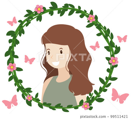 Beautiful woman has long hair in pink dress Beautiful woman has long hair in pink dress 99511421