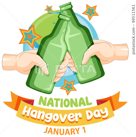 National hangover day January icon National hangover day January icon 99511561