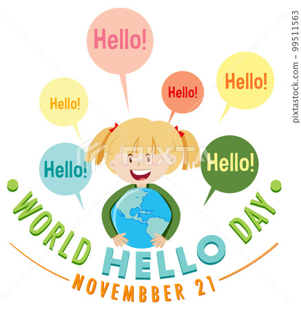 World hello day banner design World hello day banner design 99511563