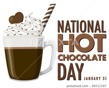 National Hot Chocolate Day Banner Design 99511587
