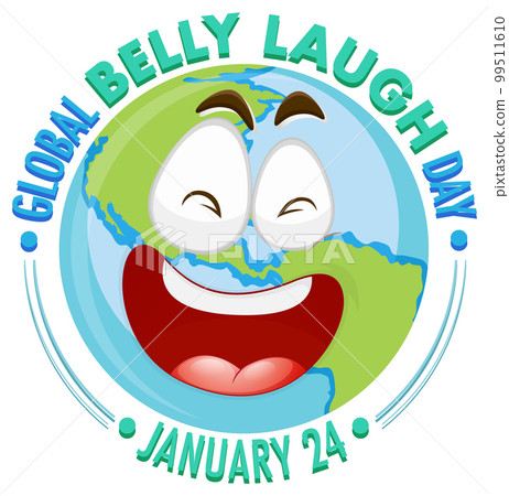 Global belly laugh day logo banner 99511610