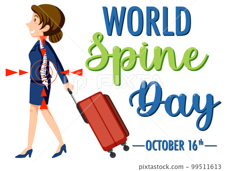 World Spine Day Banner Design World Spine Day Banner Design 99511613