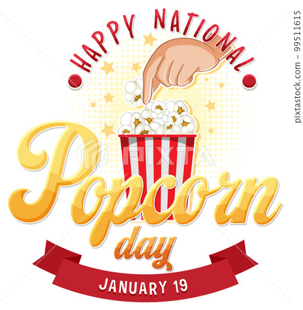 National popcorn day banner design National popcorn day banner design 99511615