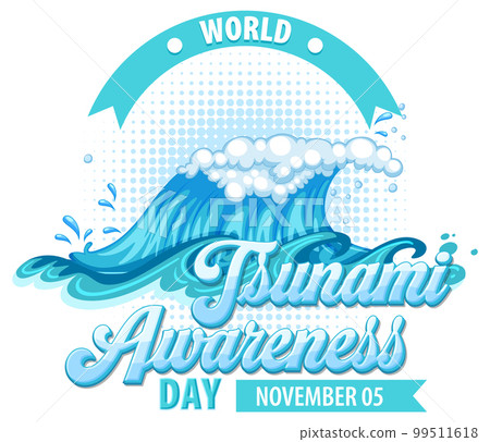 World Tsunami Awareness Day Logo Design 99511618