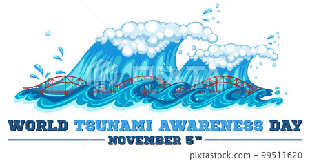 World Tsunami Awareness Day Banner Design 99511620