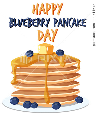 National Blueberry Pancake Day Banner National Blueberry Pancake Day Banner 99511642