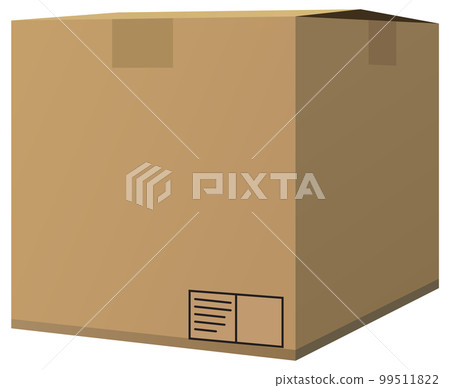 3D cardboard box isolated 99511822