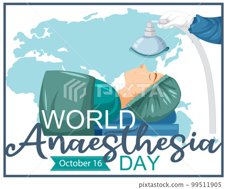 World Anaesthesia Day Logo Concept 99511905