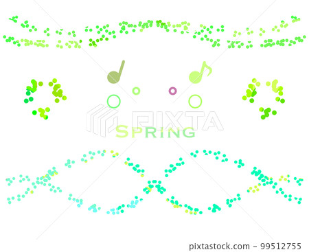 New sprout music note image material set 99512755
