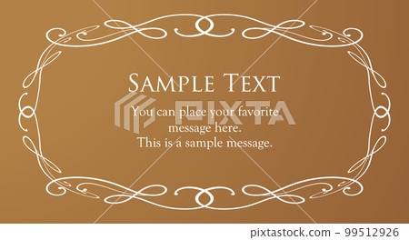 elegant frame. design template. A set of gorgeous frames. elegant frame. design template. A set of gorgeous frames. 99512926