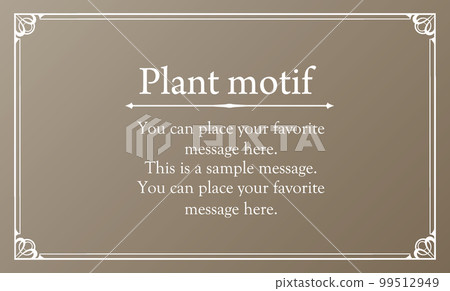 優雅的框架。設計模板。一組華麗的相框。 99512949