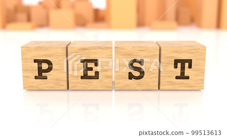 印在木塊上的 PEST 字符 99513613