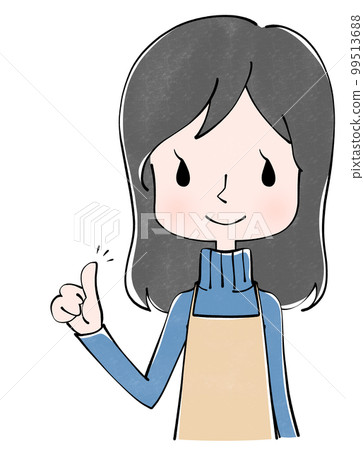 一個女人的好兆頭插圖 99513688