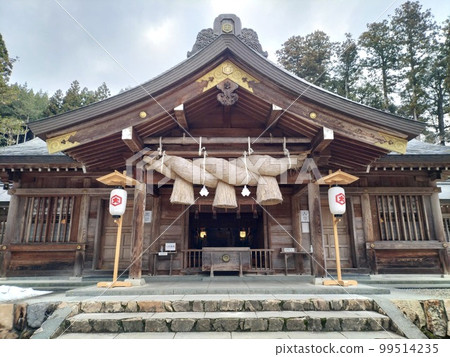 島根縣松江市熊野大社及其周邊（冬季無雪） 99514235