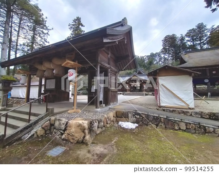 島根縣松江市熊野大社及其周邊（冬季無雪） 99514255