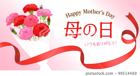 Mother's Day Carnation Bouquet Image Banner (2:1) 99514489