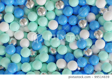 Blue Glossy Balls Background Blue Glossy Balls Background 99514839