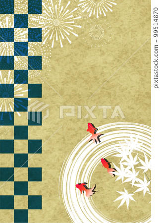 Fireworks Goldfish in the hot summer background Fireworks Goldfish in the hot summer background 99514870