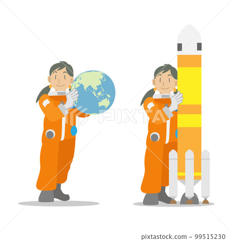 宇航服少女素材 99515230