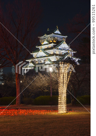 Osaka Castle Illuminage 2022 Illumination and Osaka Castle Tower Osaka Castle Illuminage 2022 Illumination and Osaka Castle Tower 99515261
