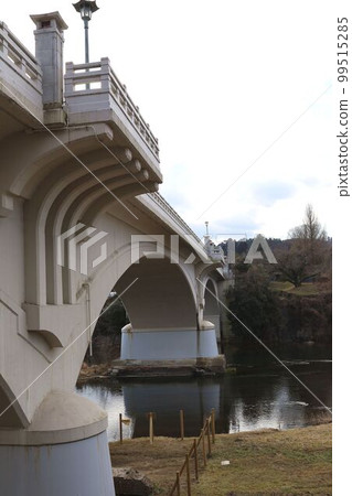 仙台市廣瀨川上的大橋，2月下旬的風景 99515285