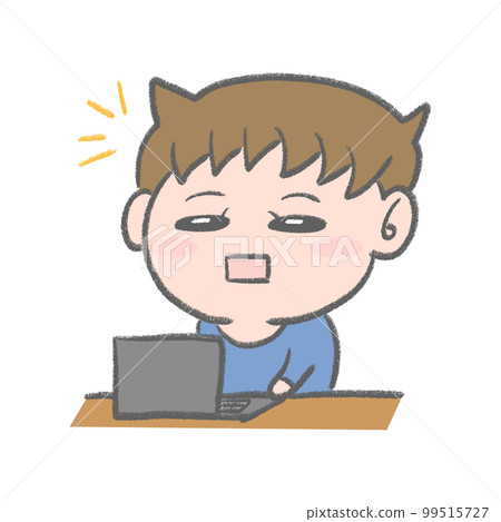 操作電腦的男孩 操作電腦的男孩 99515727