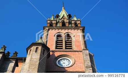 south korea seoul myeongdong cathedral south korea seoul myeongdong cathedral 99516778