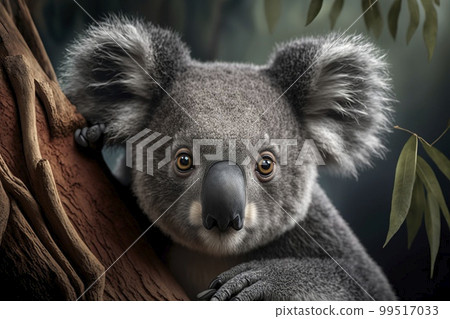 Koala portraits. Generative AI. 99517033