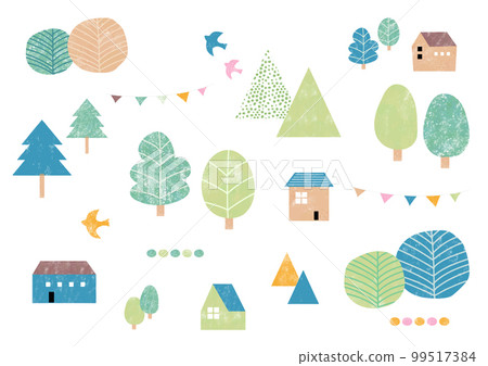 斯堪的納維亞自然與城市景觀水彩裝飾 斯堪的納維亞自然與城市景觀水彩裝飾 99517384